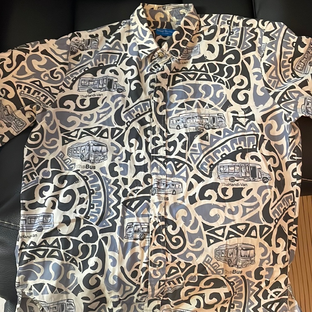 Button down aloha shirt - slightly used